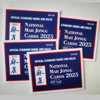 Mahjong Cards 2025 Large Print - 4 PCS - Official Revision - American Mah Jongg